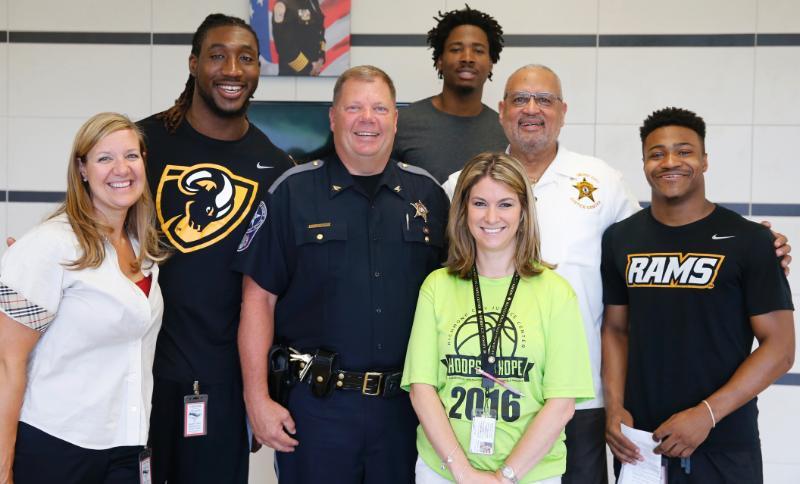 Robyn McDougle, Mo Alie-Cox, Chesterfield Sheriff Karl S. Leonard, Ed Davis, Sarah Scarbrough, Richmond Sheriff C.T. Woody Jr., Torey Burston.