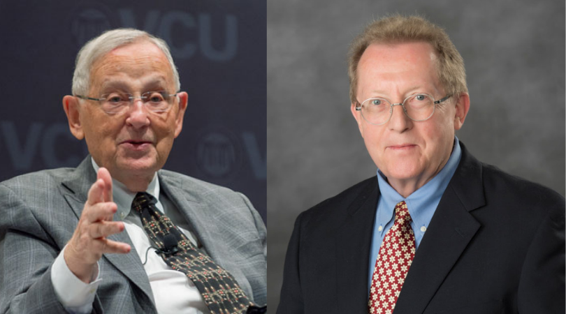 Join the L. Douglas Wilder School of Government and Public Affairs and The Grace E. Harris Leadership Institute for a Lunch and Learn Zoom presentation featuring VCU President Emeritus Eugene P. Trani, Ph.D., and John T. Kneebone, Ph.D., VCU associate professor emeritus of history.