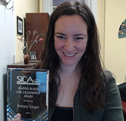 Brittany Keegan, Ph.D., the Wilder School’s director of research promotion and engagement, was selected as the 2023 recipient of the esteemed Section On International And Comparative Administration (SICA) Jeanne-Marie Col Leadership Award. This award is offered to SICA members who are dedicated to furthering an international perspective in the field.