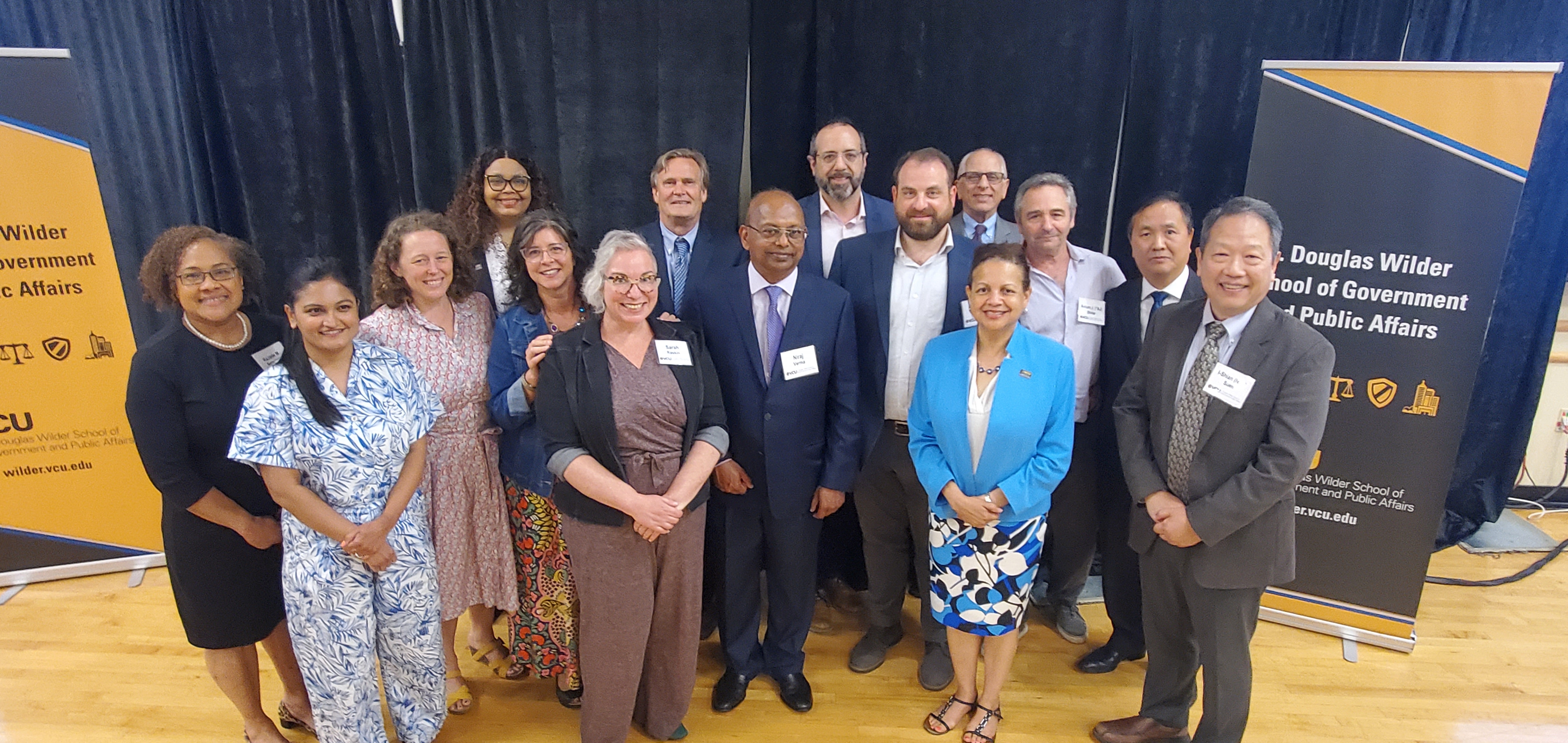 A group photo of Wilder School MURP faculty and guest speaker Timothy Beatley.